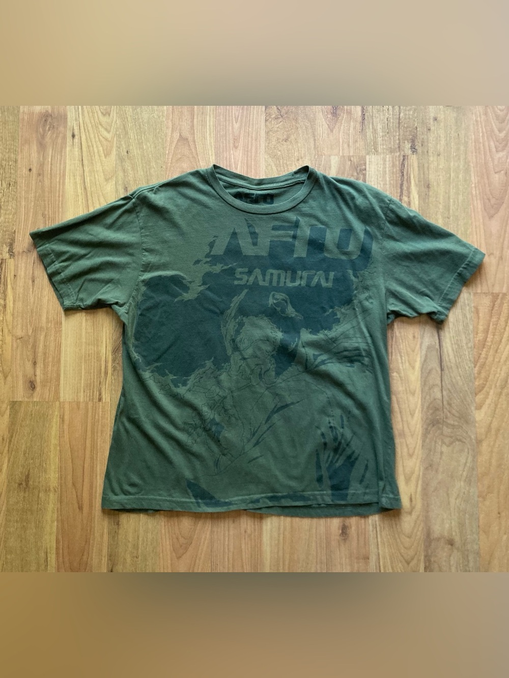 2006 Afro Samurai Anime Green Tshirt Mens XL/L Funimation Grail
